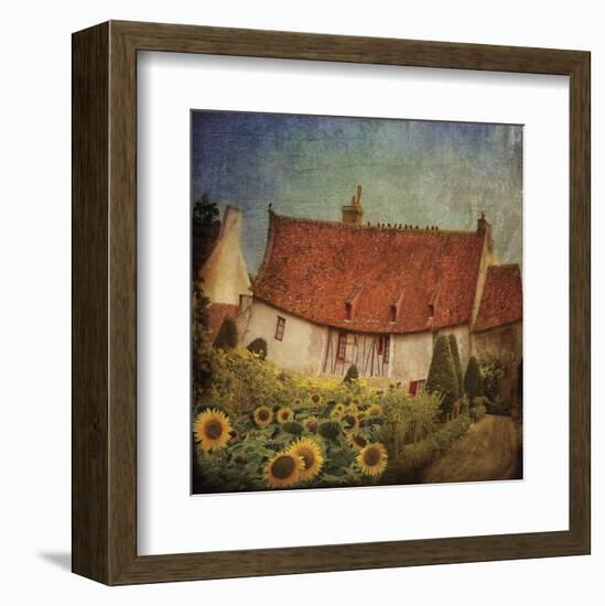 Garden Cottage at Château de Chenonceau, France-Dawne Polis-Framed Art Print