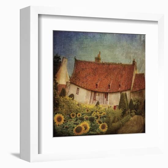 Garden Cottage at Château de Chenonceau, France-Dawne Polis-Framed Art Print