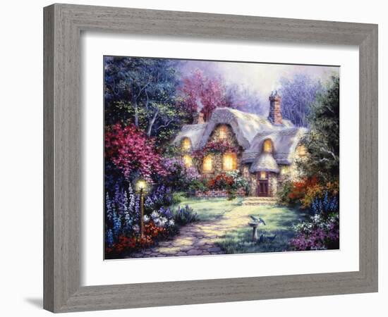 Garden Cottage-Nicky Boehme-Framed Giclee Print