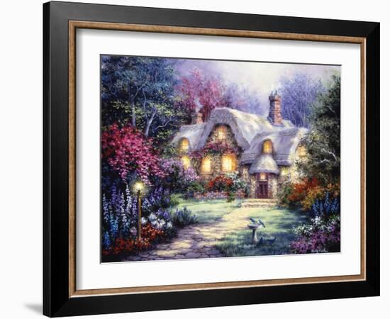 Garden Cottage-Nicky Boehme-Framed Giclee Print