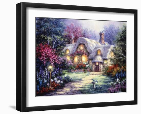 Garden Cottage-Nicky Boehme-Framed Giclee Print