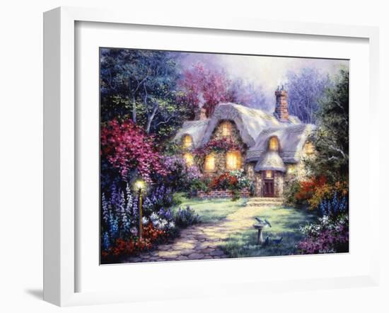 Garden Cottage-Nicky Boehme-Framed Giclee Print