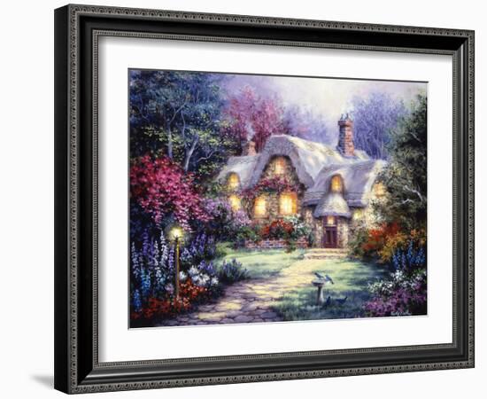 Garden Cottage-Nicky Boehme-Framed Giclee Print