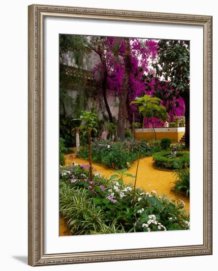 Garden Courtyard, Marrakech, Morocco-Merrill Images-Framed Photographic Print