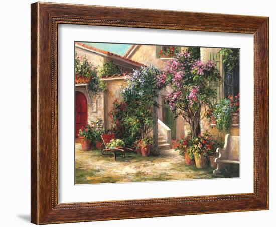 Garden Courtyard-Art Fronckowiak-Framed Art Print