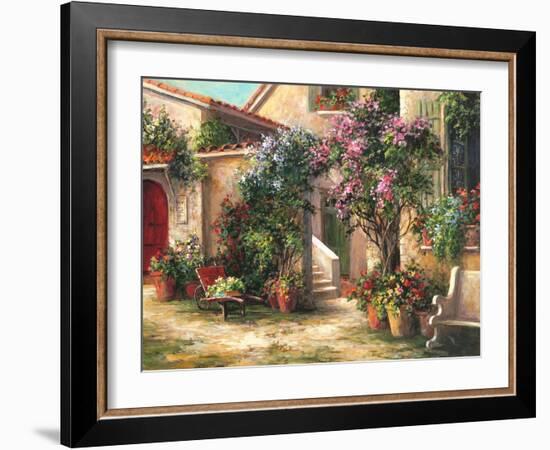 Garden Courtyard-Art Fronckowiak-Framed Art Print