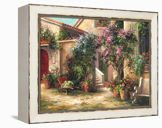 Garden Courtyard-Art Fronckowiak-Framed Stretched Canvas