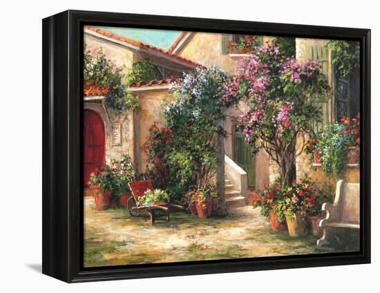 Garden Courtyard-Art Fronckowiak-Framed Stretched Canvas