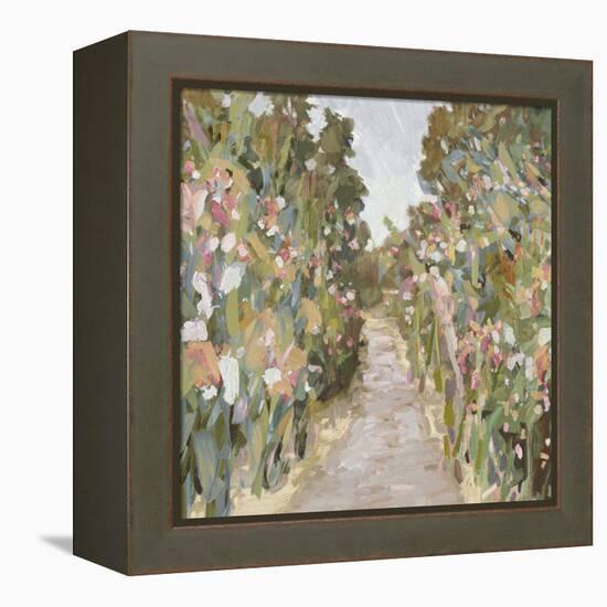 Garden Delight - Path-Tania Bello-Framed Stretched Canvas