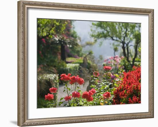 Garden Detail, San Domenico Palace Hotel, Taormina, Sicily, Italy-Walter Bibikow-Framed Photographic Print