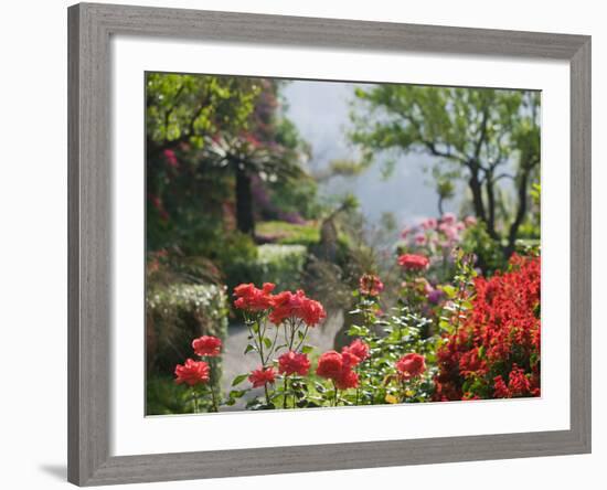 Garden Detail, San Domenico Palace Hotel, Taormina, Sicily, Italy-Walter Bibikow-Framed Photographic Print