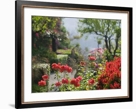 Garden Detail, San Domenico Palace Hotel, Taormina, Sicily, Italy-Walter Bibikow-Framed Photographic Print