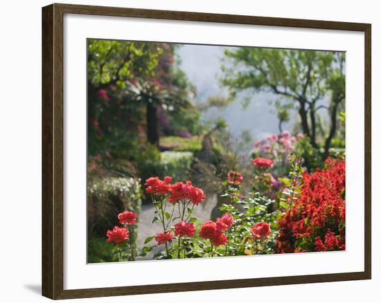 Garden Detail, San Domenico Palace Hotel, Taormina, Sicily, Italy-Walter Bibikow-Framed Photographic Print