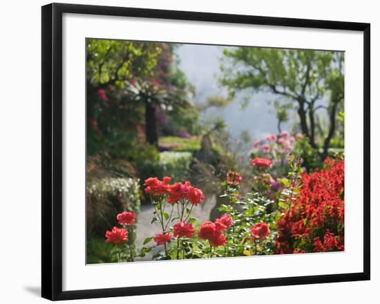 Garden Detail, San Domenico Palace Hotel, Taormina, Sicily, Italy-Walter Bibikow-Framed Photographic Print