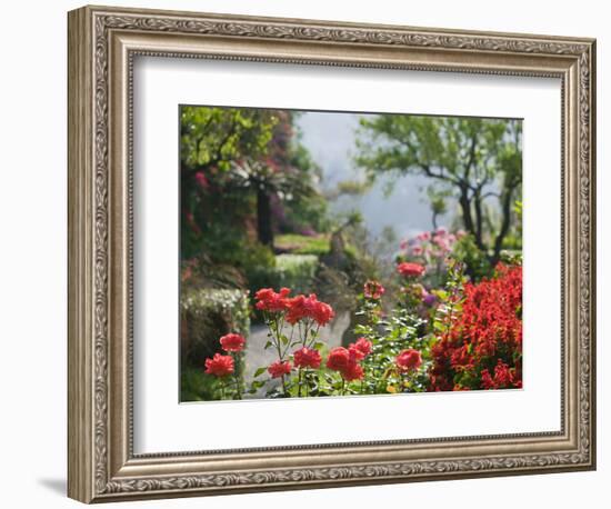 Garden Detail, San Domenico Palace Hotel, Taormina, Sicily, Italy-Walter Bibikow-Framed Photographic Print