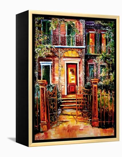 Garden District Gate-Diane Millsap-Framed Stretched Canvas