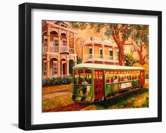 Garden District Streetcar-Diane Millsap-Framed Art Print