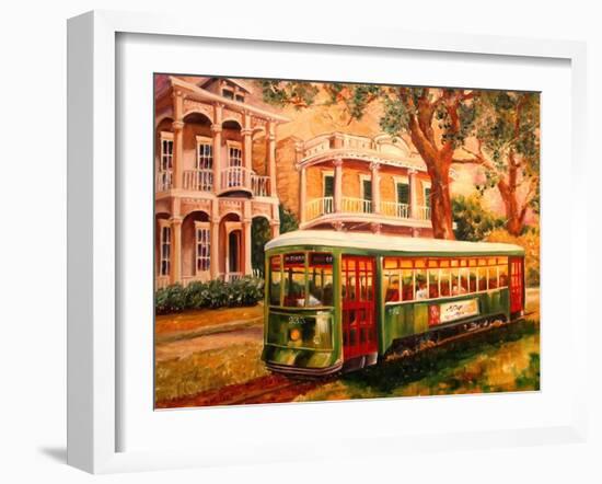 Garden District Streetcar-Diane Millsap-Framed Art Print