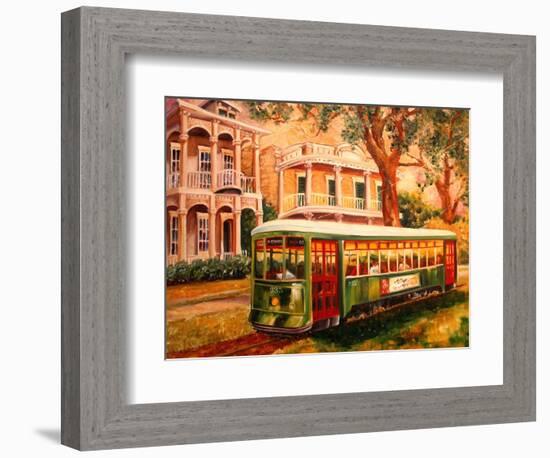 Garden District Streetcar-Diane Millsap-Framed Art Print