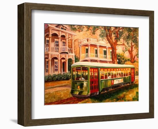 Garden District Streetcar-Diane Millsap-Framed Art Print