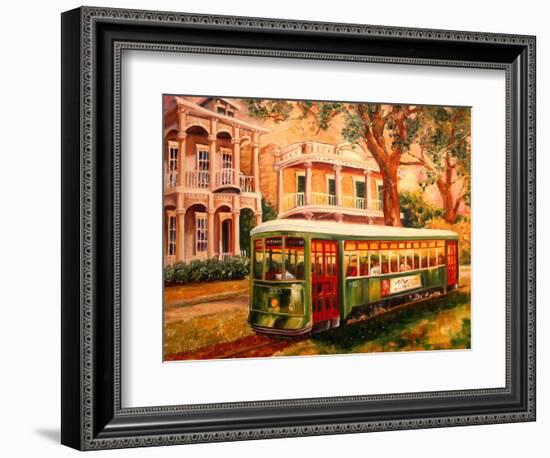 Garden District Streetcar-Diane Millsap-Framed Art Print