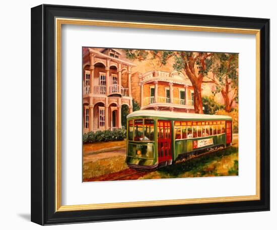 Garden District Streetcar-Diane Millsap-Framed Art Print