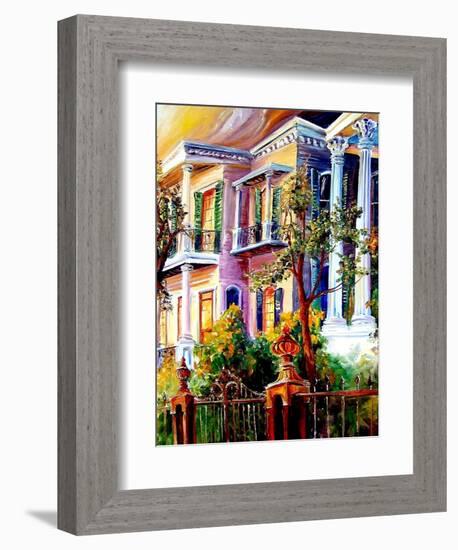 Garden District Sunset-Diane Millsap-Framed Art Print