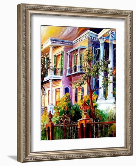 Garden District Sunset-Diane Millsap-Framed Art Print