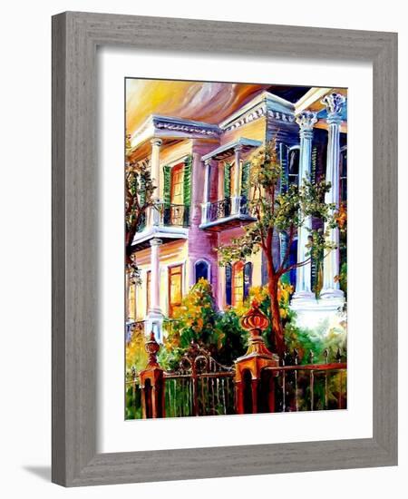 Garden District Sunset-Diane Millsap-Framed Art Print