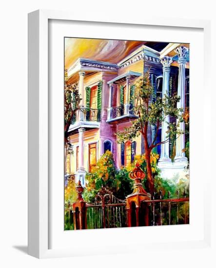 Garden District Sunset-Diane Millsap-Framed Art Print