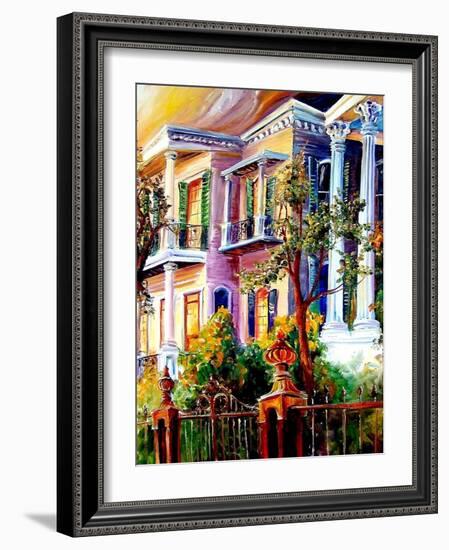 Garden District Sunset-Diane Millsap-Framed Art Print