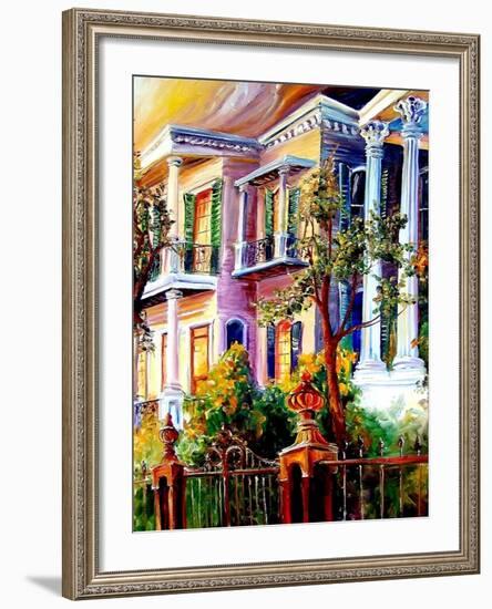 Garden District Sunset-Diane Millsap-Framed Art Print