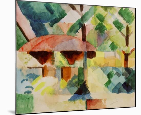 Garden Entrance 1914-Auguste Macke-Mounted Giclee Print