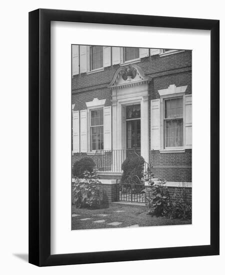 Garden entrance to the house of Miss Anne Morgan, New York City, 1924-Unknown-Framed Photographic Print