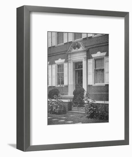 Garden entrance to the house of Miss Anne Morgan, New York City, 1924-Unknown-Framed Photographic Print