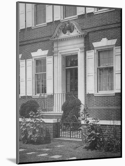 Garden entrance to the house of Miss Anne Morgan, New York City, 1924-Unknown-Mounted Photographic Print