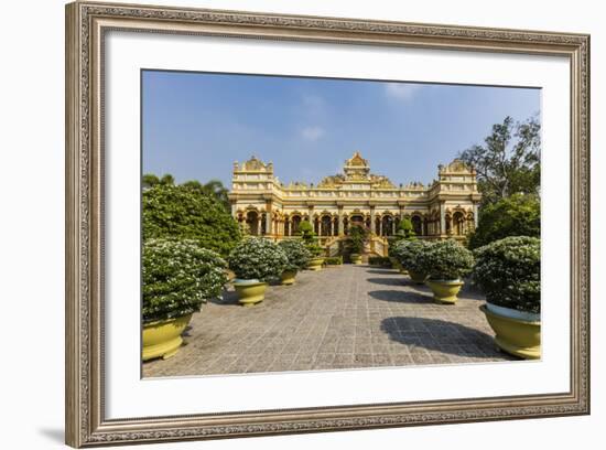 Garden Entrance to the Vinh Trang Pagoda, My Tho, Vietnam, Indochina, Southeast Asia, Asia-Michael Nolan-Framed Photographic Print