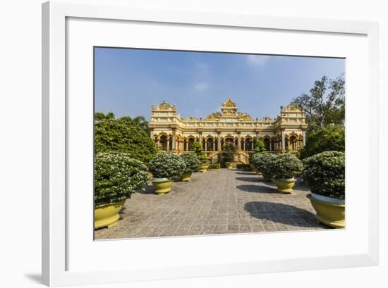 Garden Entrance to the Vinh Trang Pagoda, My Tho, Vietnam, Indochina, Southeast Asia, Asia-Michael Nolan-Framed Photographic Print