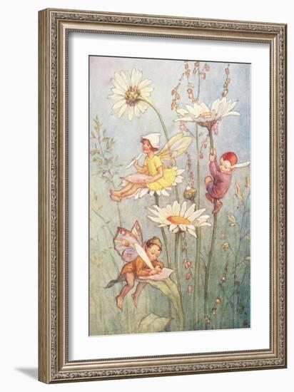 Garden Fairies-null-Framed Art Print