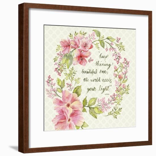 Garden Floral Keep Shining-Yachal Design-Framed Giclee Print