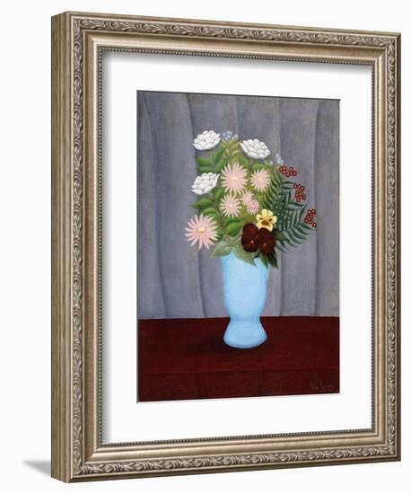 Garden Flowers; Fleurs De Jardin, C.1909-10-Henri Rousseau-Framed Giclee Print