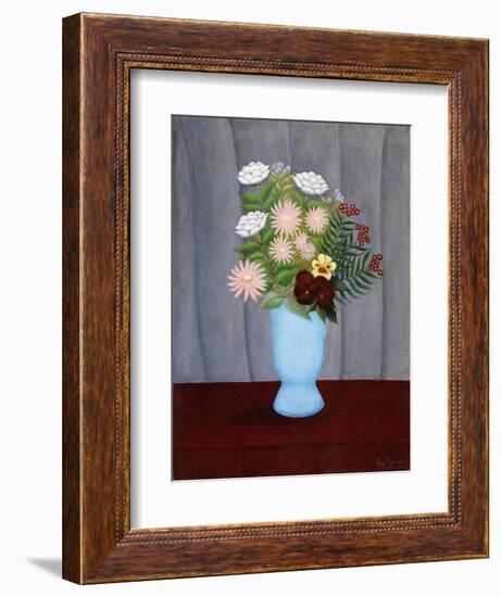 Garden Flowers; Fleurs De Jardin, C.1909-10-Henri Rousseau-Framed Giclee Print