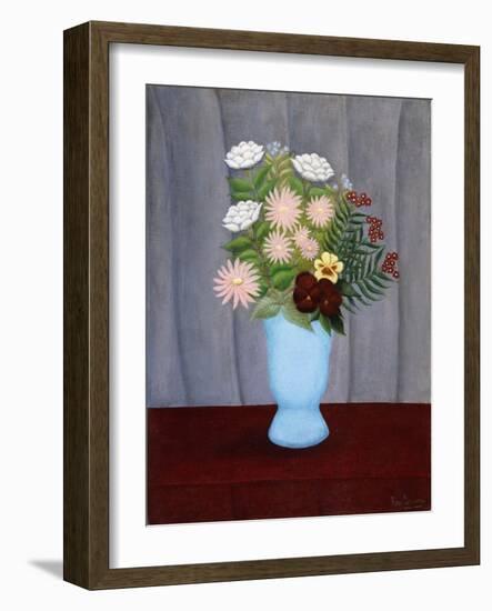 Garden Flowers; Fleurs De Jardin, C.1909-10-Henri Rousseau-Framed Giclee Print