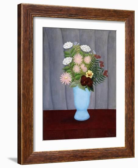 Garden Flowers; Fleurs De Jardin, C.1909-10-Henri Rousseau-Framed Giclee Print