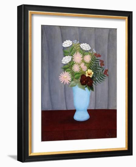 Garden Flowers; Fleurs De Jardin, C.1909-10-Henri Rousseau-Framed Giclee Print