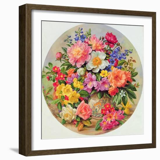 Garden Flowers of July-Albert Williams-Framed Giclee Print