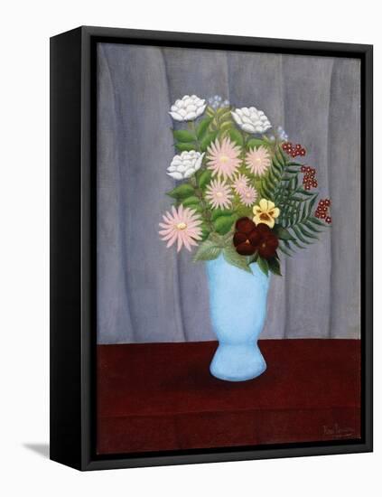 Garden Flowers-Henri Rousseau-Framed Premier Image Canvas