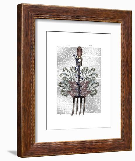 Garden Fork and Berries-Fab Funky-Framed Art Print