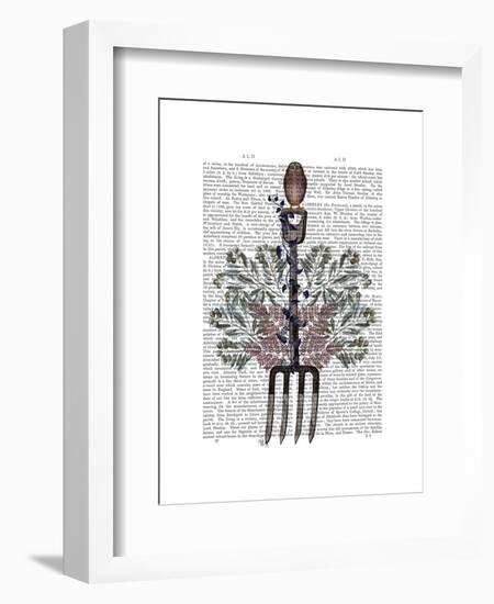 Garden Fork and Berries-Fab Funky-Framed Art Print