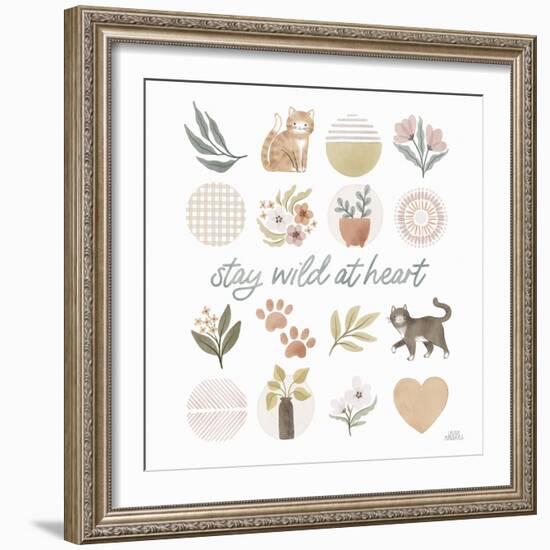 Garden Friends VII-Laura Marshall-Framed Art Print